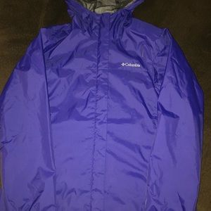 Columbia rain jacket. Like new, smoke free home.
